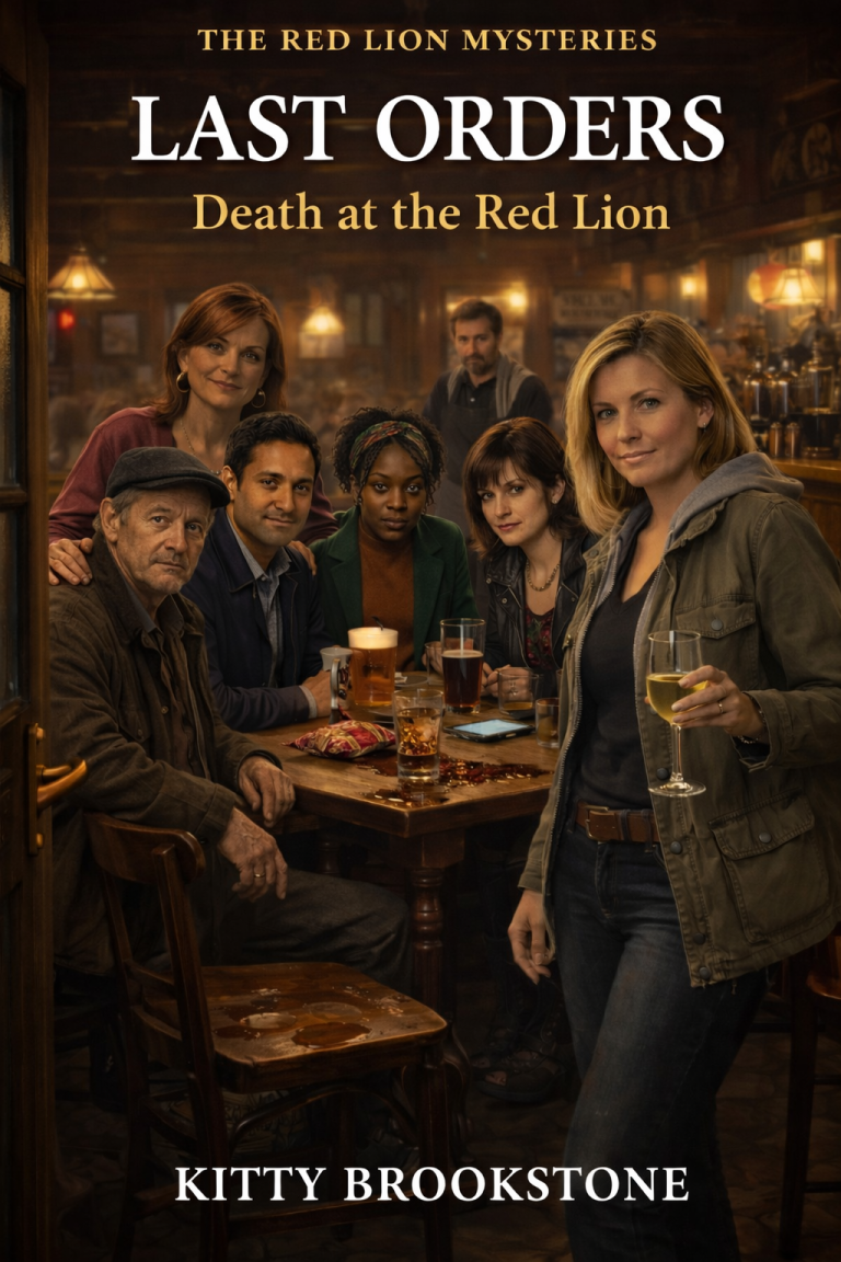 Last Orders Death at the Red Lion by Kitty Brookstone - book cover