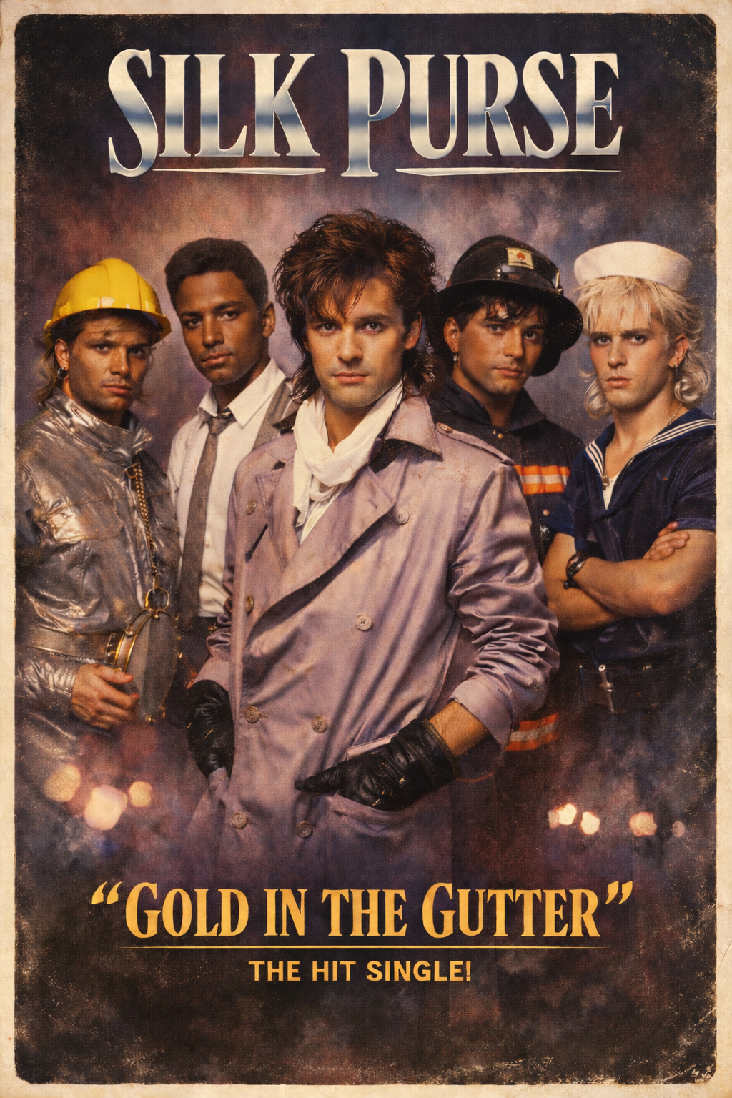 Silk Purse original 1986 tour poster